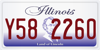 IL license plate Y582260
