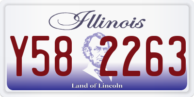IL license plate Y582263