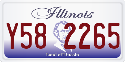 IL license plate Y582265