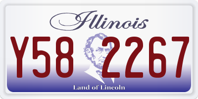 IL license plate Y582267