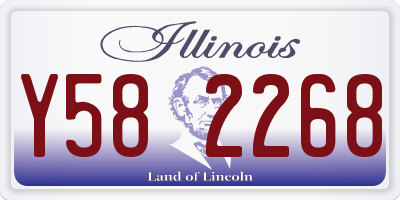 IL license plate Y582268