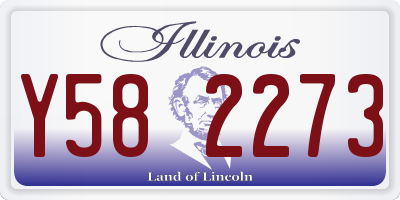 IL license plate Y582273