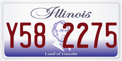 IL license plate Y582275