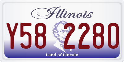 IL license plate Y582280