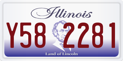 IL license plate Y582281