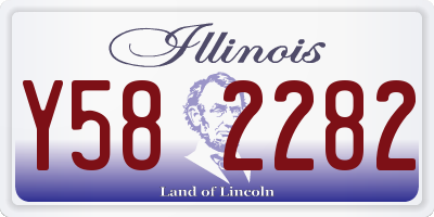 IL license plate Y582282