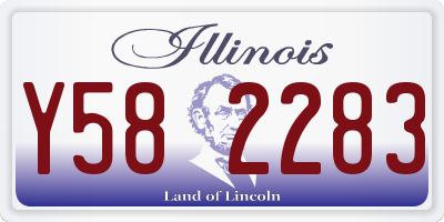 IL license plate Y582283