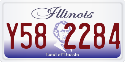 IL license plate Y582284