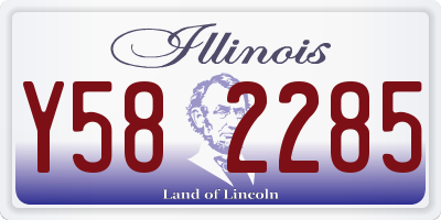 IL license plate Y582285