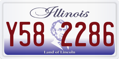 IL license plate Y582286