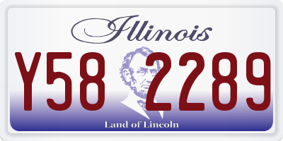 IL license plate Y582289