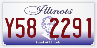 IL license plate Y582291