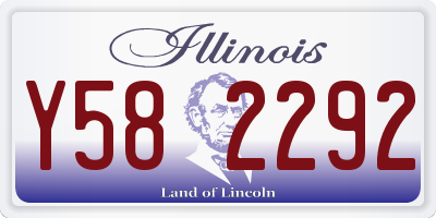 IL license plate Y582292