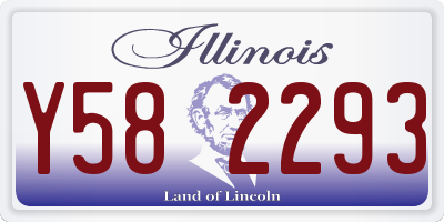 IL license plate Y582293