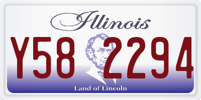 IL license plate Y582294