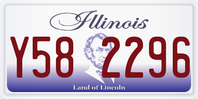 IL license plate Y582296