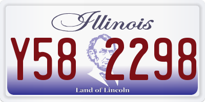 IL license plate Y582298