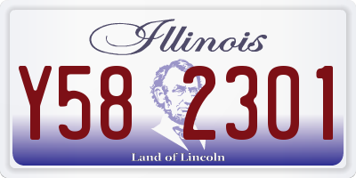 IL license plate Y582301