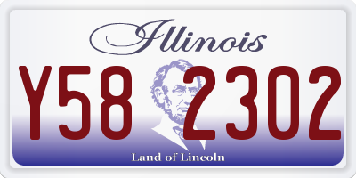 IL license plate Y582302