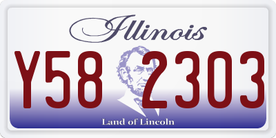 IL license plate Y582303