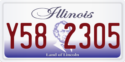 IL license plate Y582305