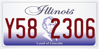 IL license plate Y582306