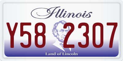 IL license plate Y582307