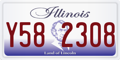 IL license plate Y582308