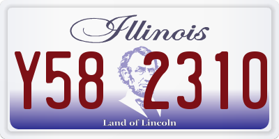 IL license plate Y582310