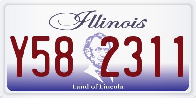 IL license plate Y582311