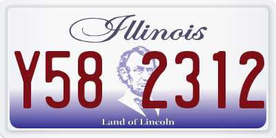 IL license plate Y582312