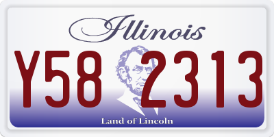 IL license plate Y582313