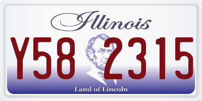 IL license plate Y582315