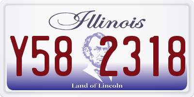 IL license plate Y582318