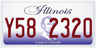 IL license plate Y582320