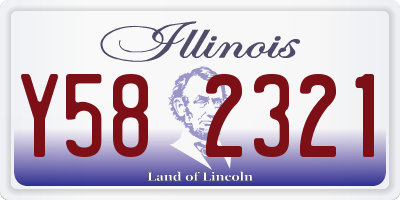 IL license plate Y582321