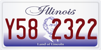 IL license plate Y582322