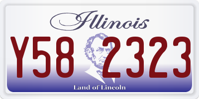 IL license plate Y582323