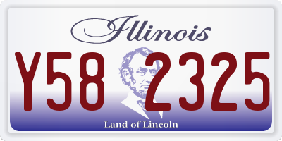 IL license plate Y582325