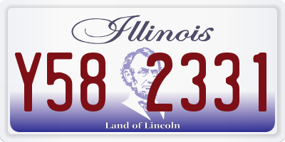 IL license plate Y582331