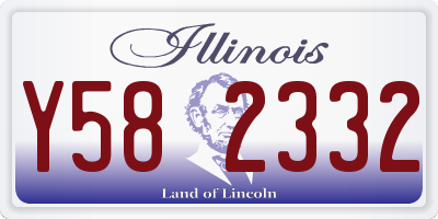 IL license plate Y582332