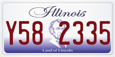 IL license plate Y582335