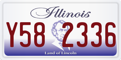 IL license plate Y582336
