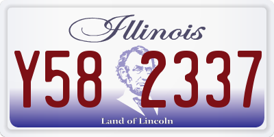 IL license plate Y582337