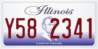 IL license plate Y582341