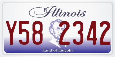 IL license plate Y582342