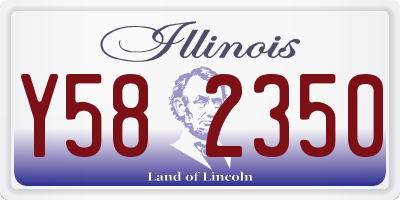 IL license plate Y582350