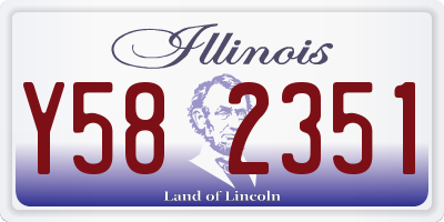 IL license plate Y582351