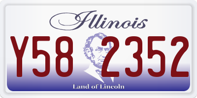 IL license plate Y582352
