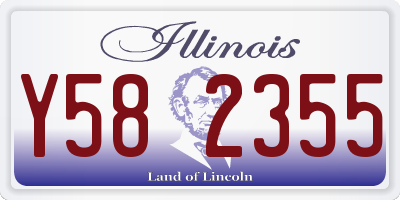 IL license plate Y582355